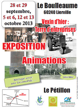 Affiche de l'exposition Vexin Terre d'Entreprises